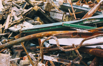 Picture of scrap metal and construction debris in riverside, ca